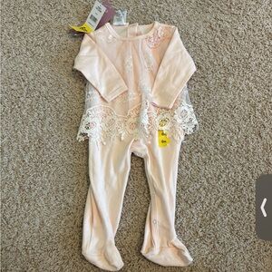 Biscotti baby girl jumpsuit footie